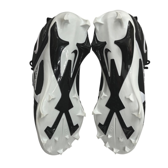 NEW! Nike Alpha Menace Pro 3 Football Cleats Black & White Men’s 12 - Picture 8 of 15